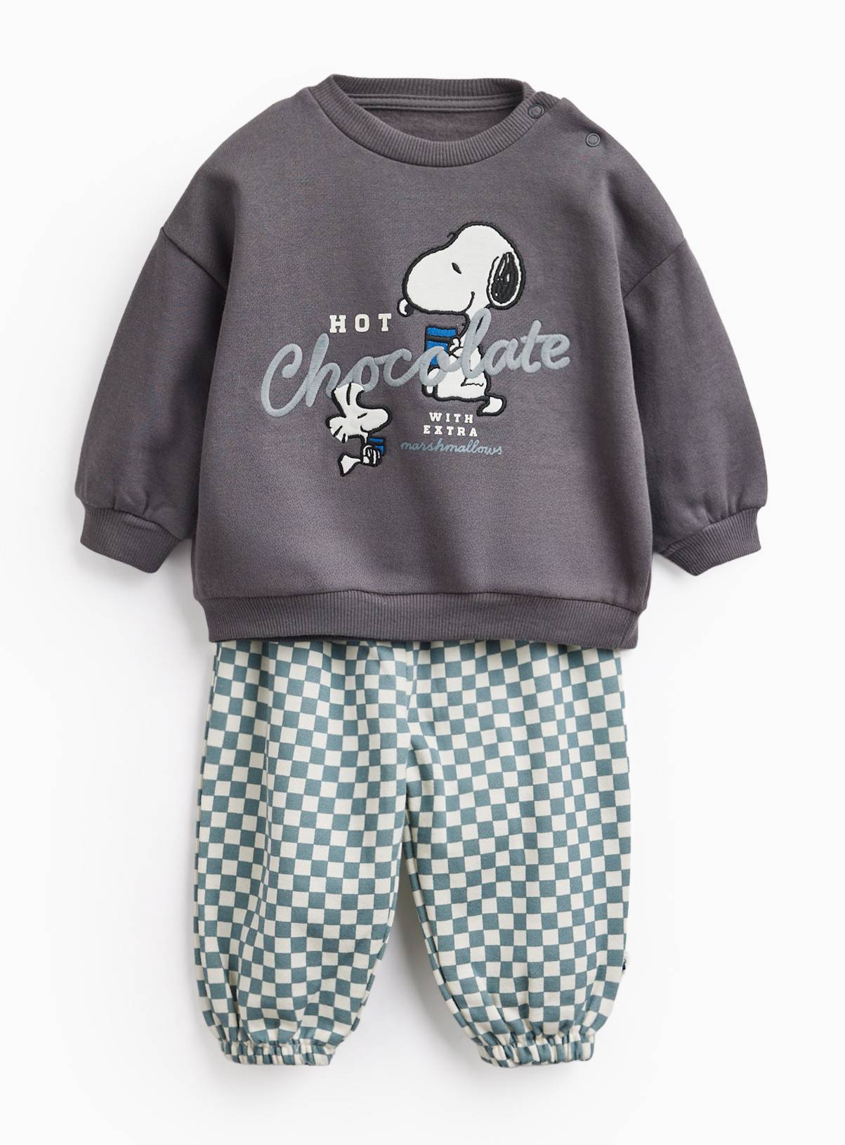 Snoopy Hot Chocolate Sweat Set 2-3 years - Image 1